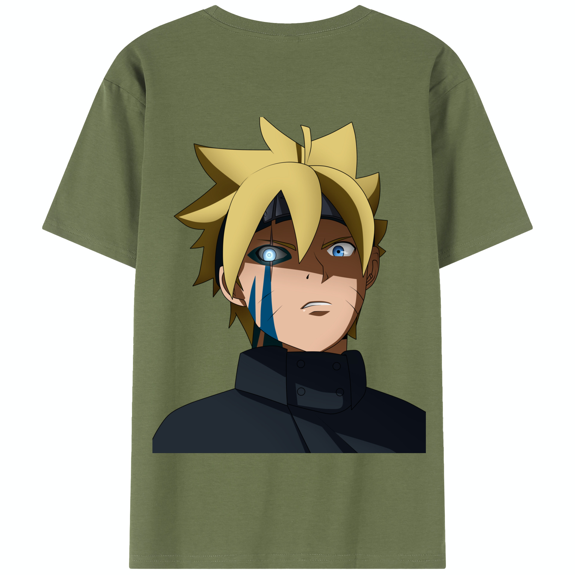 （画像用） NARUTO -ナルト- うずまき ボルト Uzumaki Boruto 綿100％半袖Tシャツ（背面プリント）